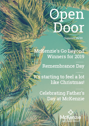 Front cover Open Door magazine Summer 2019/20