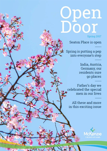 Front cover Open Door magazine Spring 2017